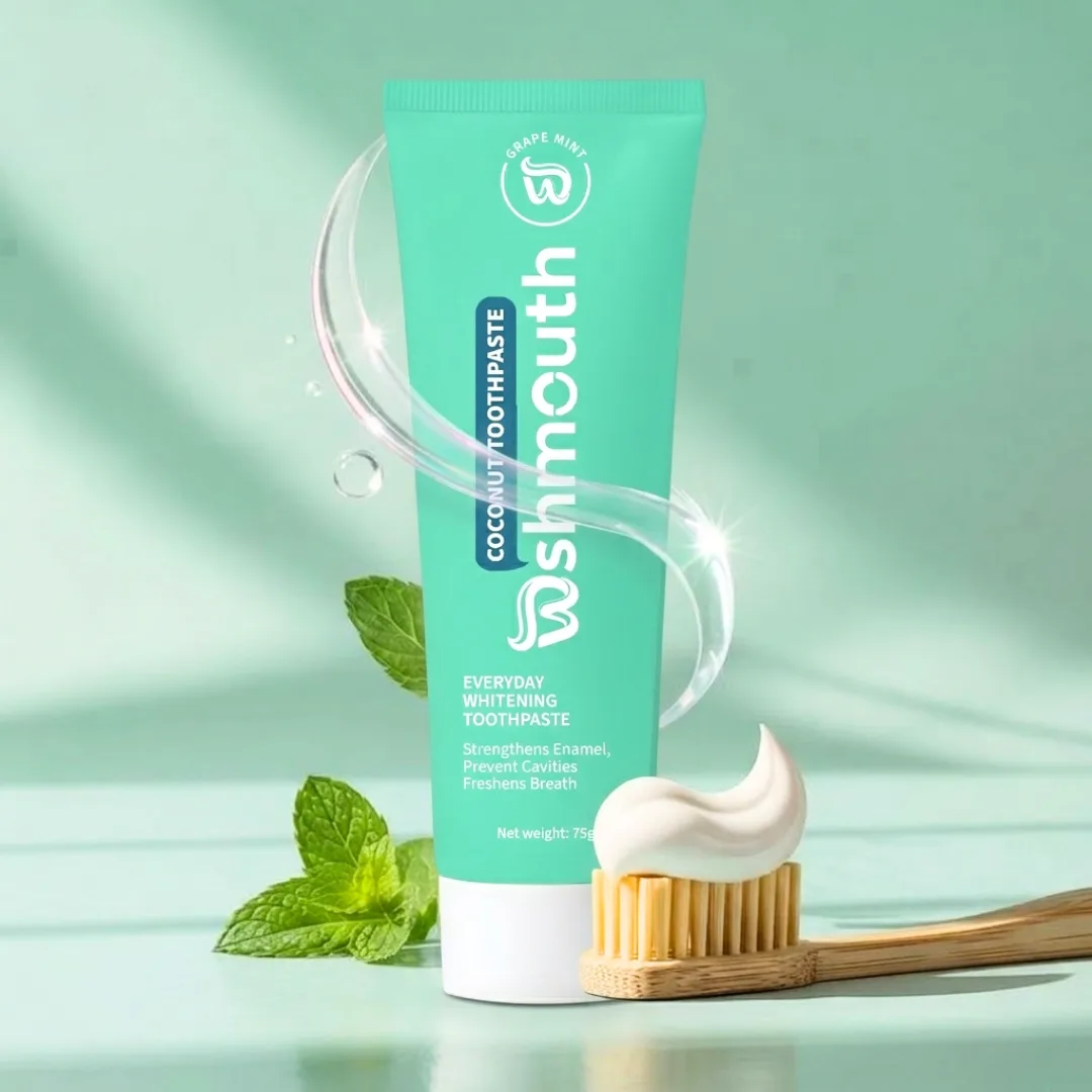 naturally whitening fluoride toothpaste